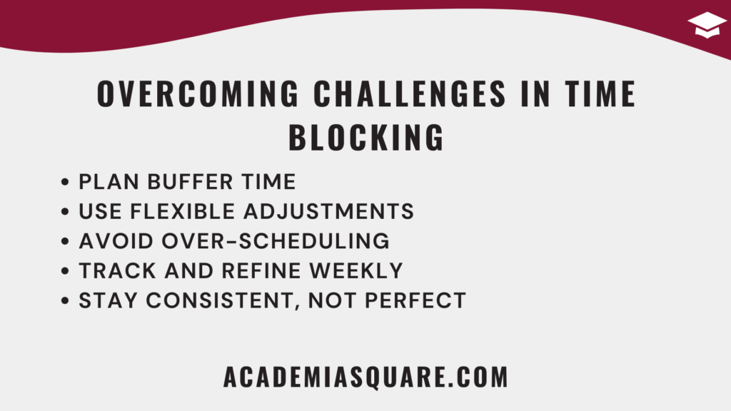 Overcoming Challenges in Time Blocking
