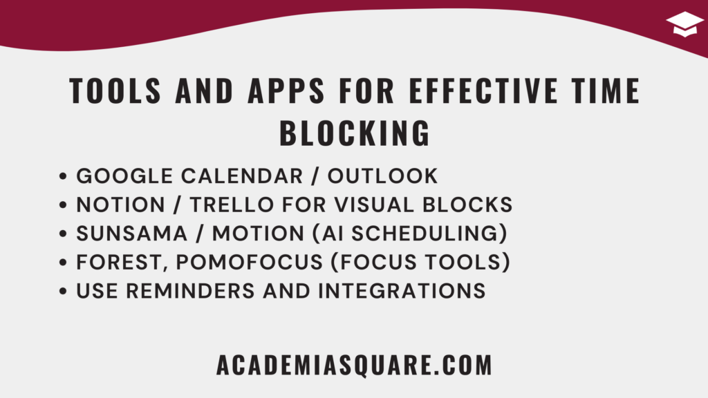 Tools and Apps for Effective Time Blocking