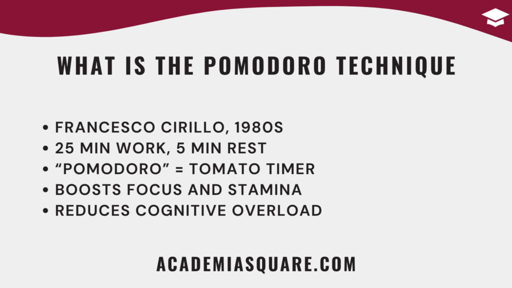 What is the Pomodoro Technique