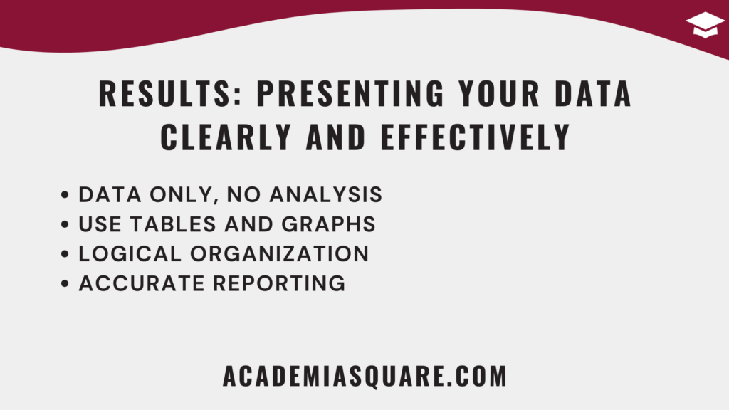 Results: Presenting Your Data Clearly and Effectively