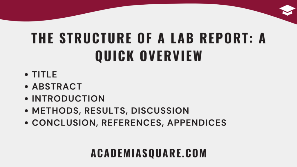 The Structure of a Lab Report A Quick Overview