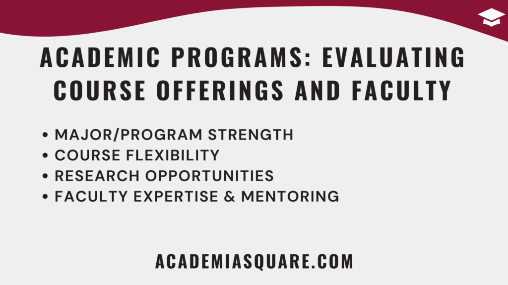 Academic Programs Evaluating Course Offerings and Faculty