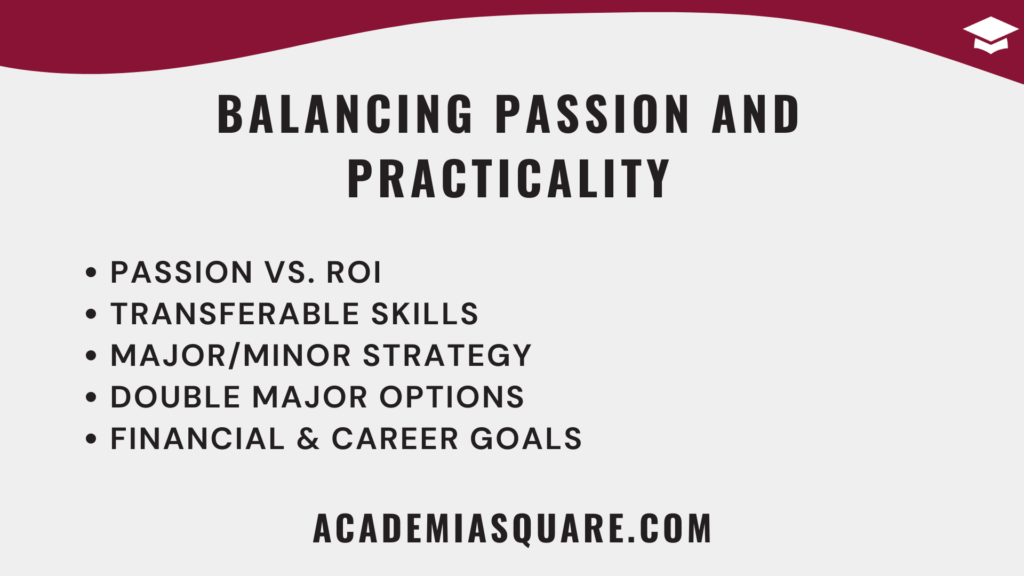 Balancing Passion and Practicality