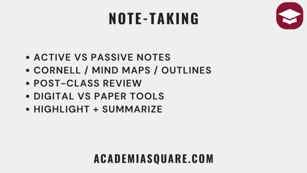 Effective Note-Taking Methods to Get Better Grades