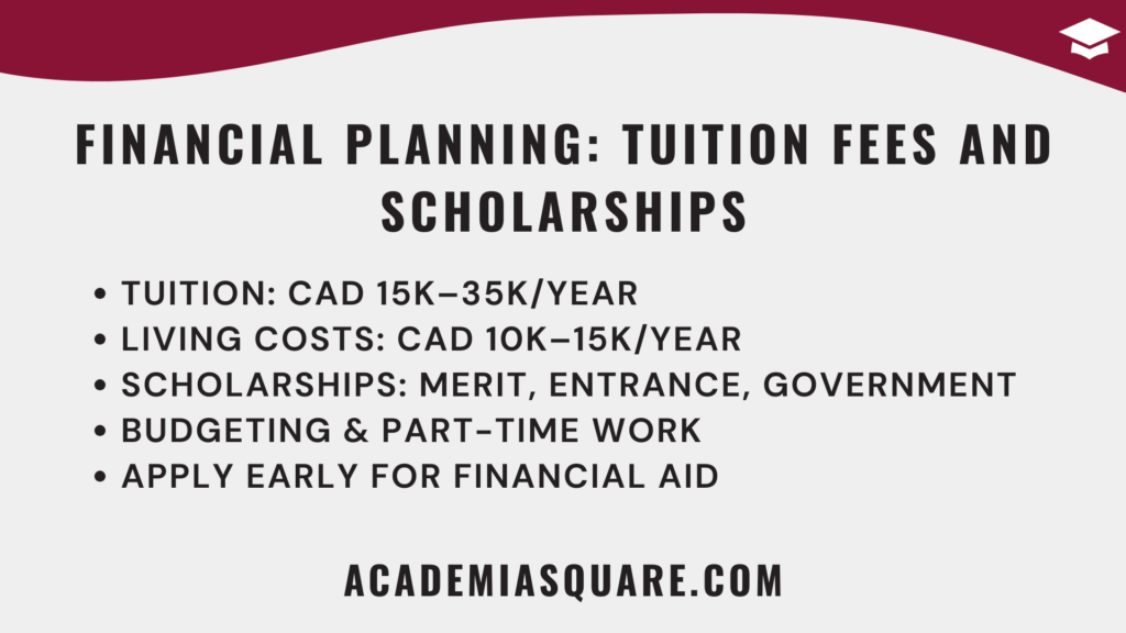 Financial Planning Tuition Fees and Scholarships