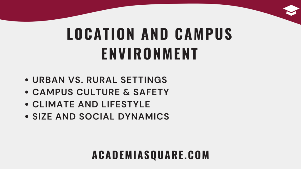 Location and Campus Environment