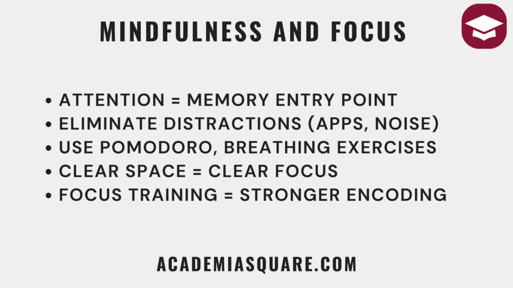 Mindfulness and Focus Create the Right Environment to Memorize Faster