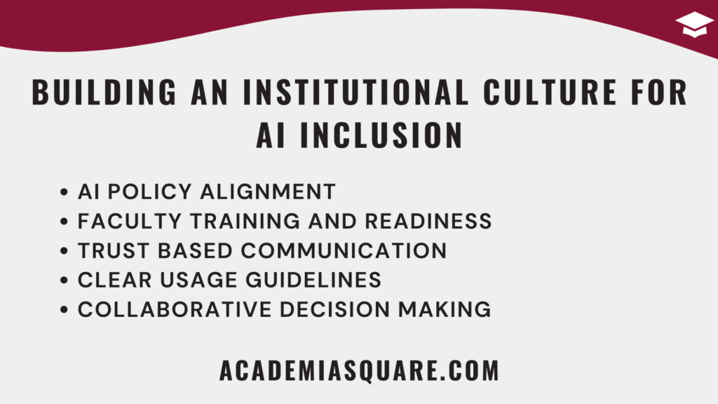 Building an institutional culture for AI inclusion