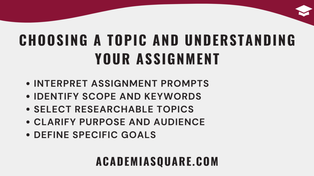 Choosing a Topic for Academic Essay and Understanding Your Assignment