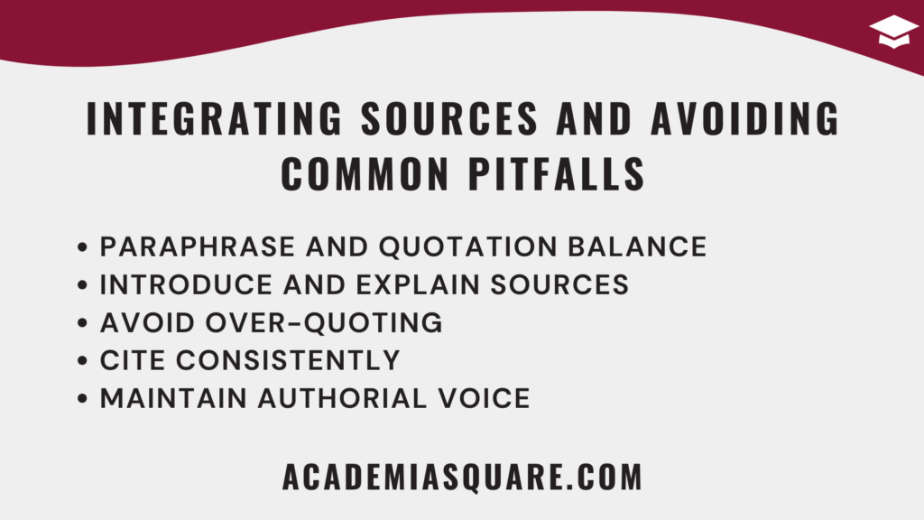 Integrating Sources and Avoiding Common Pitfalls