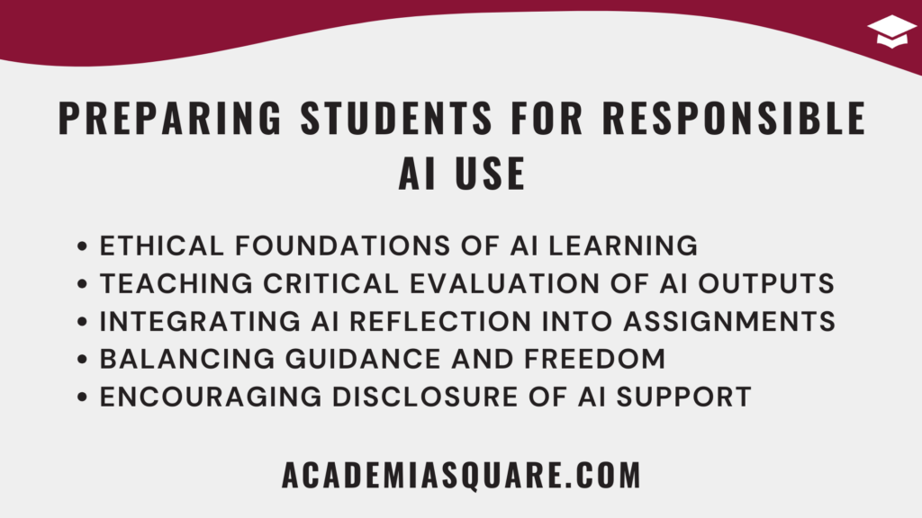 Preparing students for responsible AI use