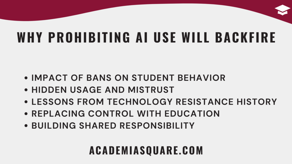 Why prohibiting AI use by students will backfire